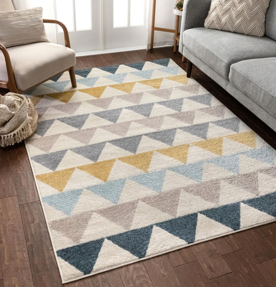 Photo 1 of **READ NOTES**Well Woven Mystic 5 x 7 Ivory Indoor Geometric Mid-century Modern Area Rug