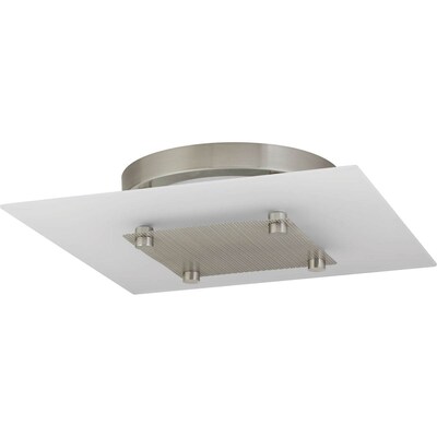 Progress Lighting Beyond 12-in W Brushed Nickel LED Flush Mount Light Progress Lighting Beyond 12-in W Brushed Nickel LED Flush Mount Light