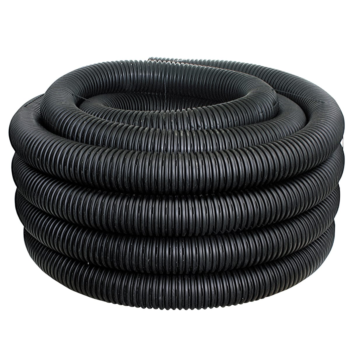 4" x 25' Expandable Corrugated Drainage Solid Pipe Home Yard Plumbing Drain Tube 