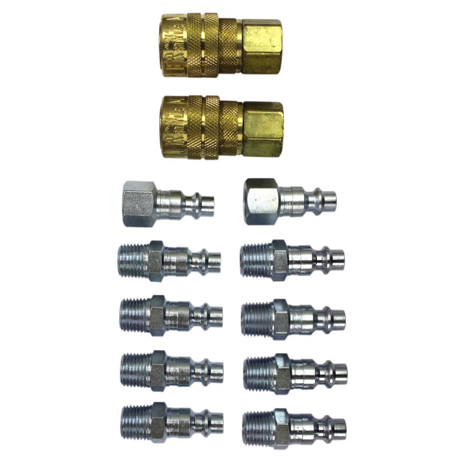 Brass Air Tool Fittings 1/4 NPT Male Milton M type Plug 727 Connector for Tools 