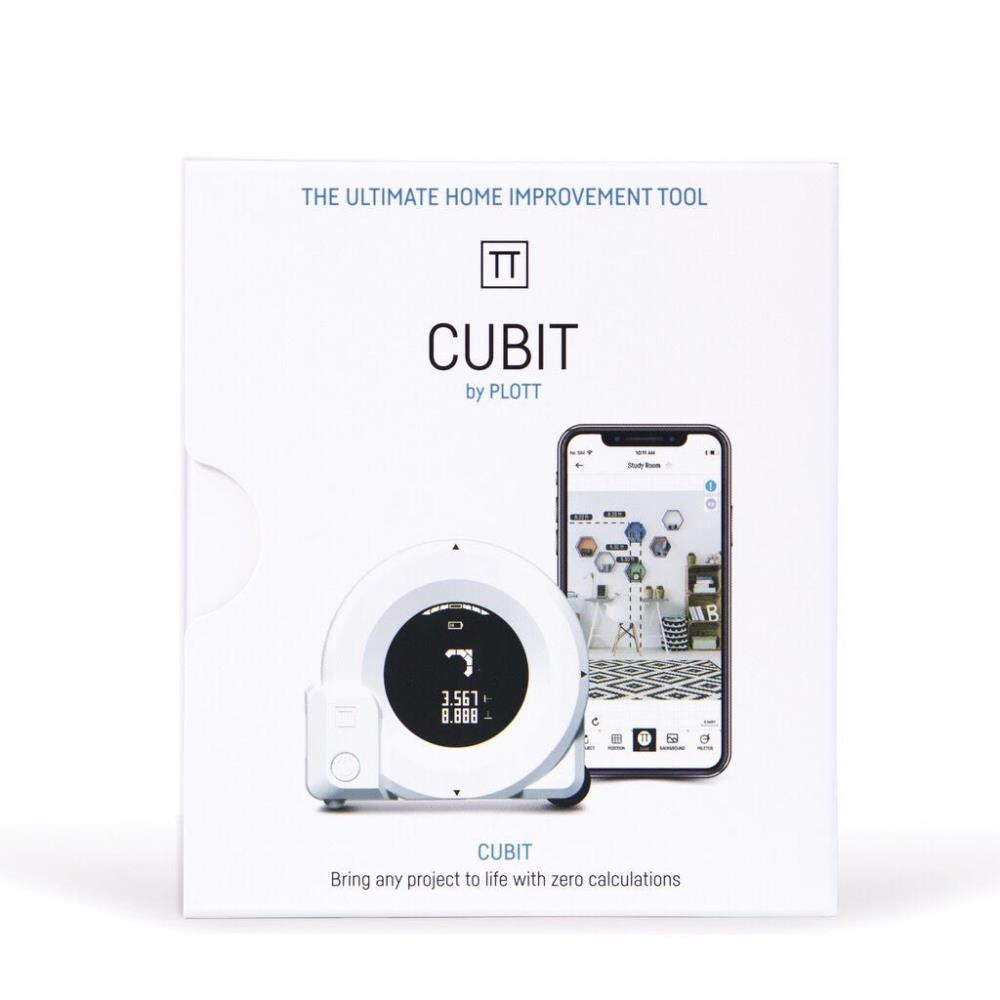 Plott Cubit 65-ft Indoor Laser Distance Measurer with Backlit Display Bluetooth Compatibility