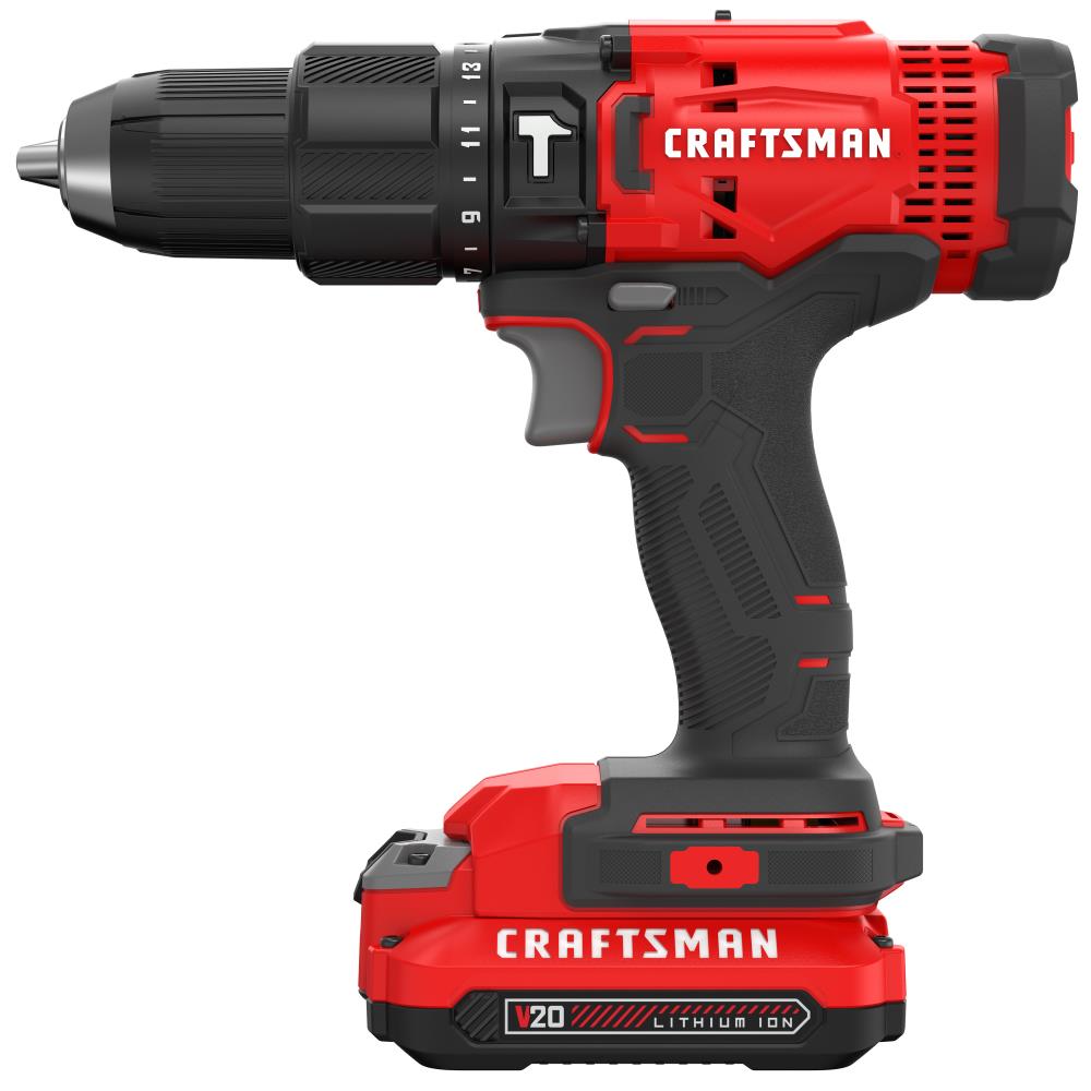 CRAFTSMAN V20 1/2-in 20-volt Max Variable Speed Cordless Hammer Drill ...