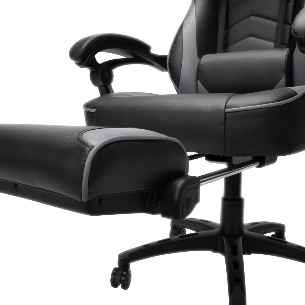 RESPAWN 110 Racing Style Gaming Chair Reclining Ergonomic Leather Chair Gray 