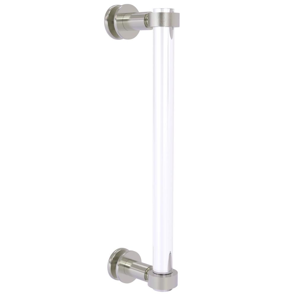 Allied Brass Clearview Collection 12-in Single Side Shower Door Pull in  Satin Nickel