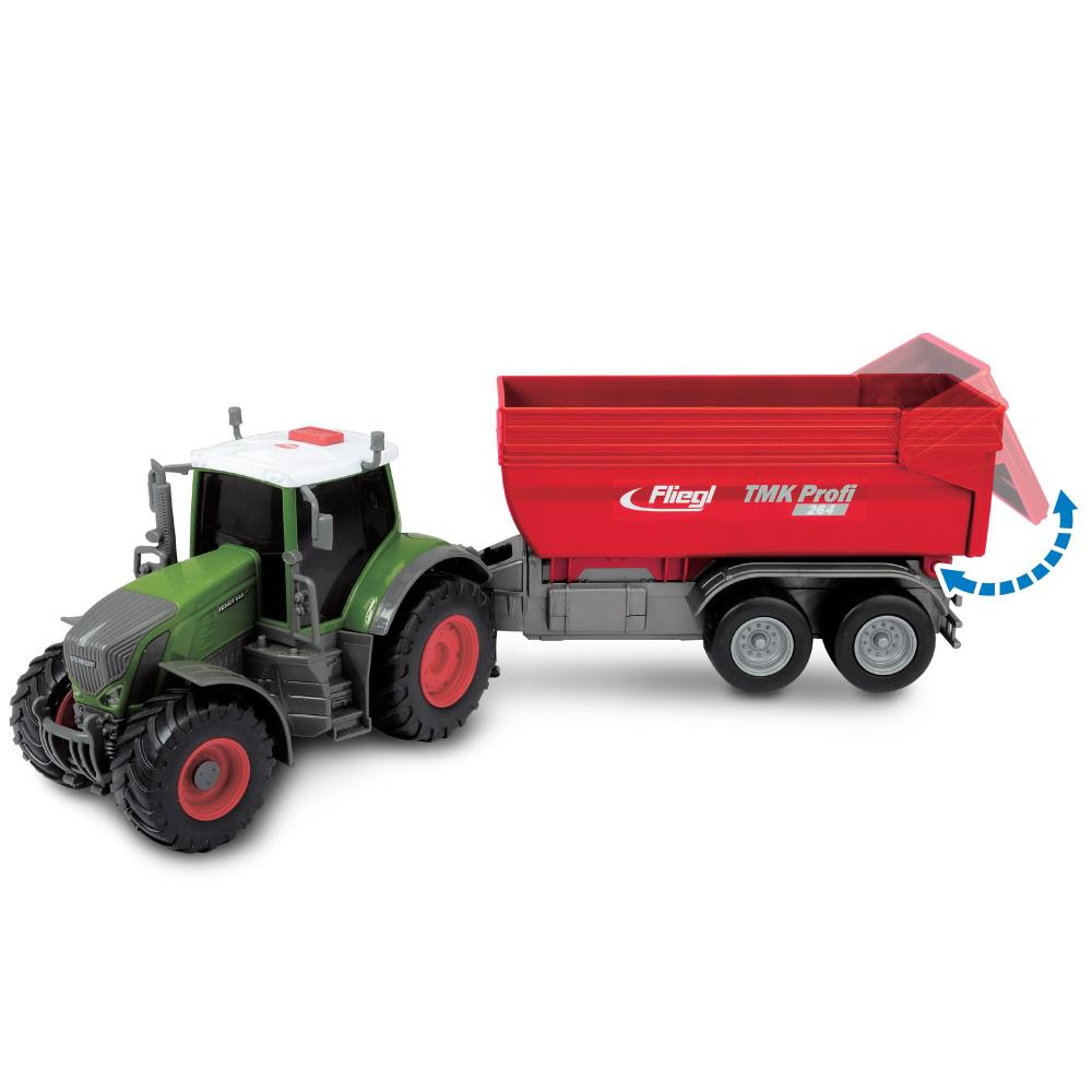 Farm Tractor Truck Realistic Plastic Farmer Trailer Car Vehicle Toys Kids Gifts 