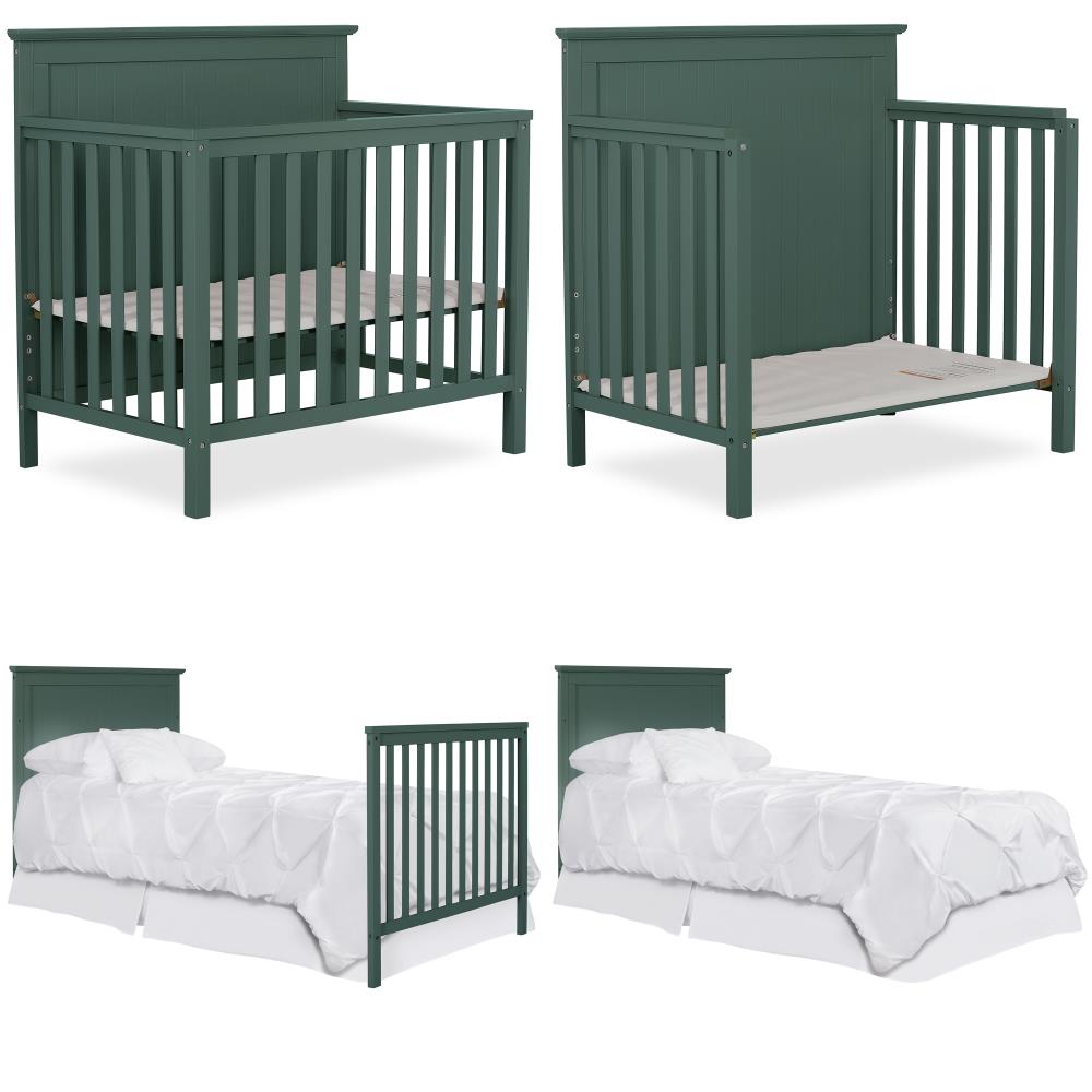 Dream On Me Ava 4in1 Convertible Mini Crib in the Cribs department at