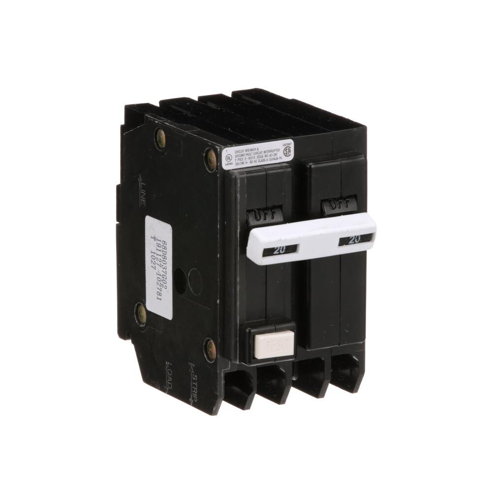 Eaton GFTCB220CS BR 20A Self Test Ground Fault Circuit Breaker for sale online 