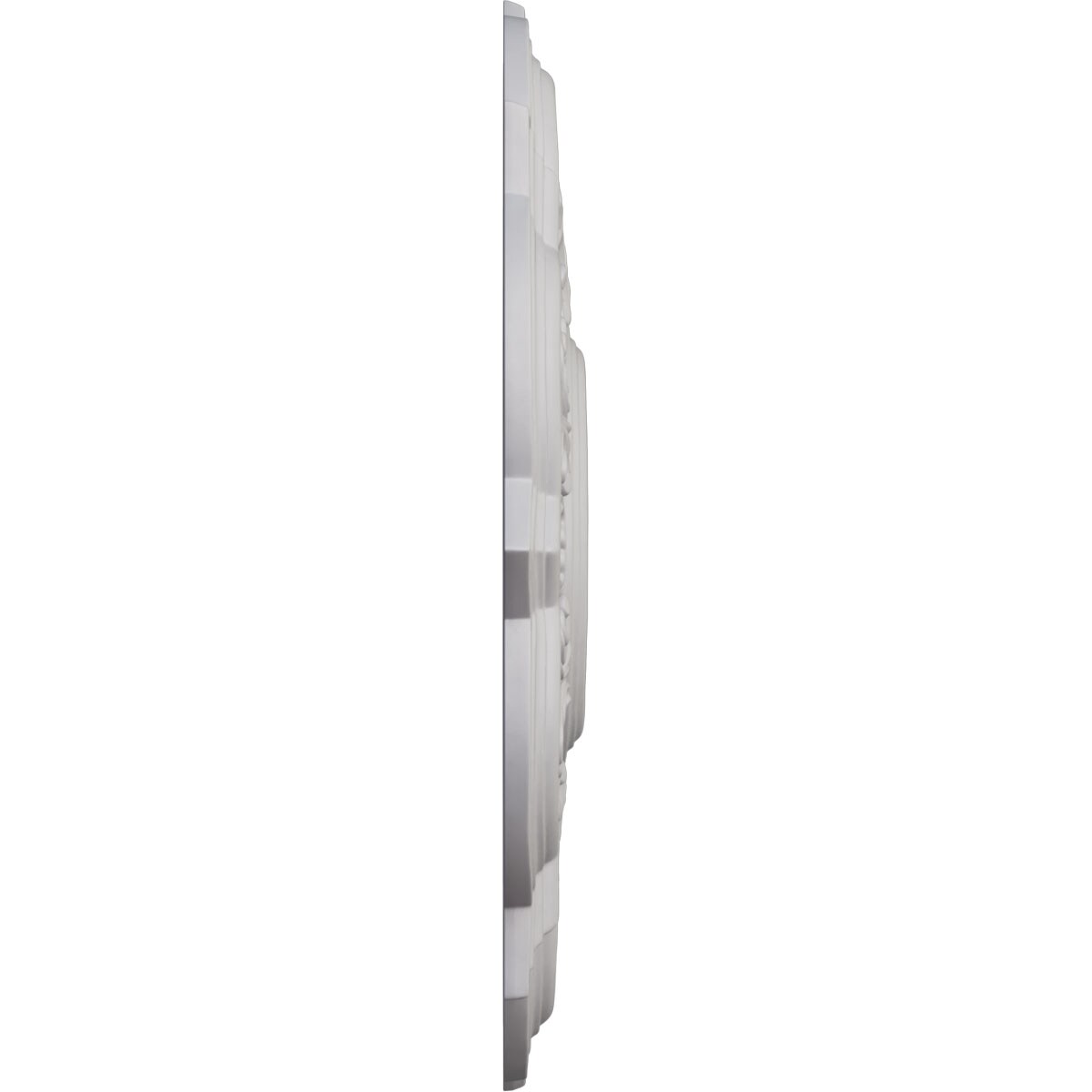 Ekena Millwork Deria 20.25-in W x 20.25-in L Ultra Pure White Polyurethane Ceiling Medallion