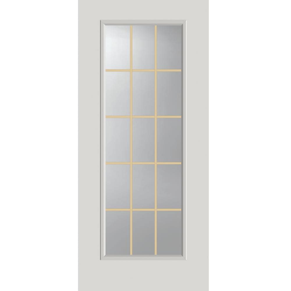 ODL Grills Between Glass 15 Lite 22-in X 64-in Clear Front Door Glass ...