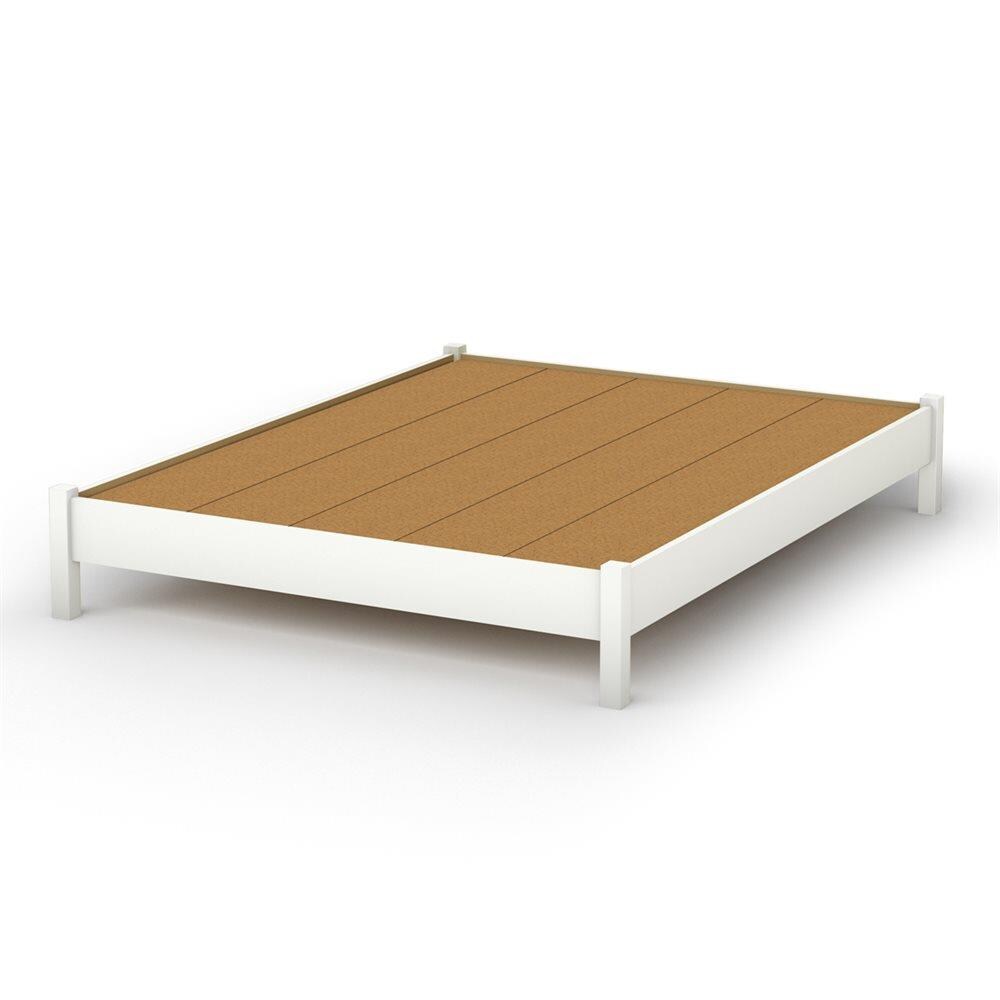 south shore step one queen platform bed with storage