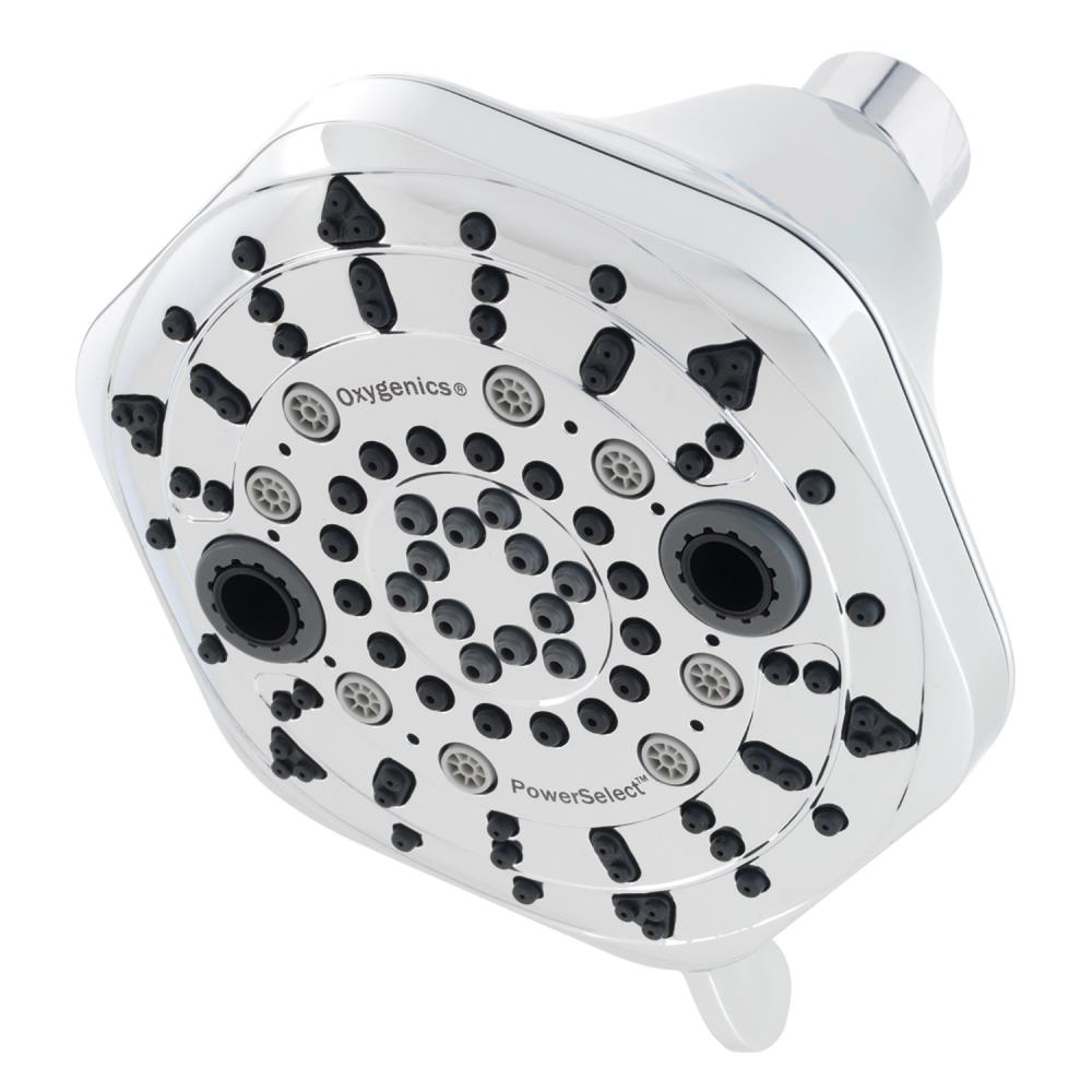Oxygenics POWERSLCT 2.5GPM OXYGN NKL SHWRHD in the Shower Heads