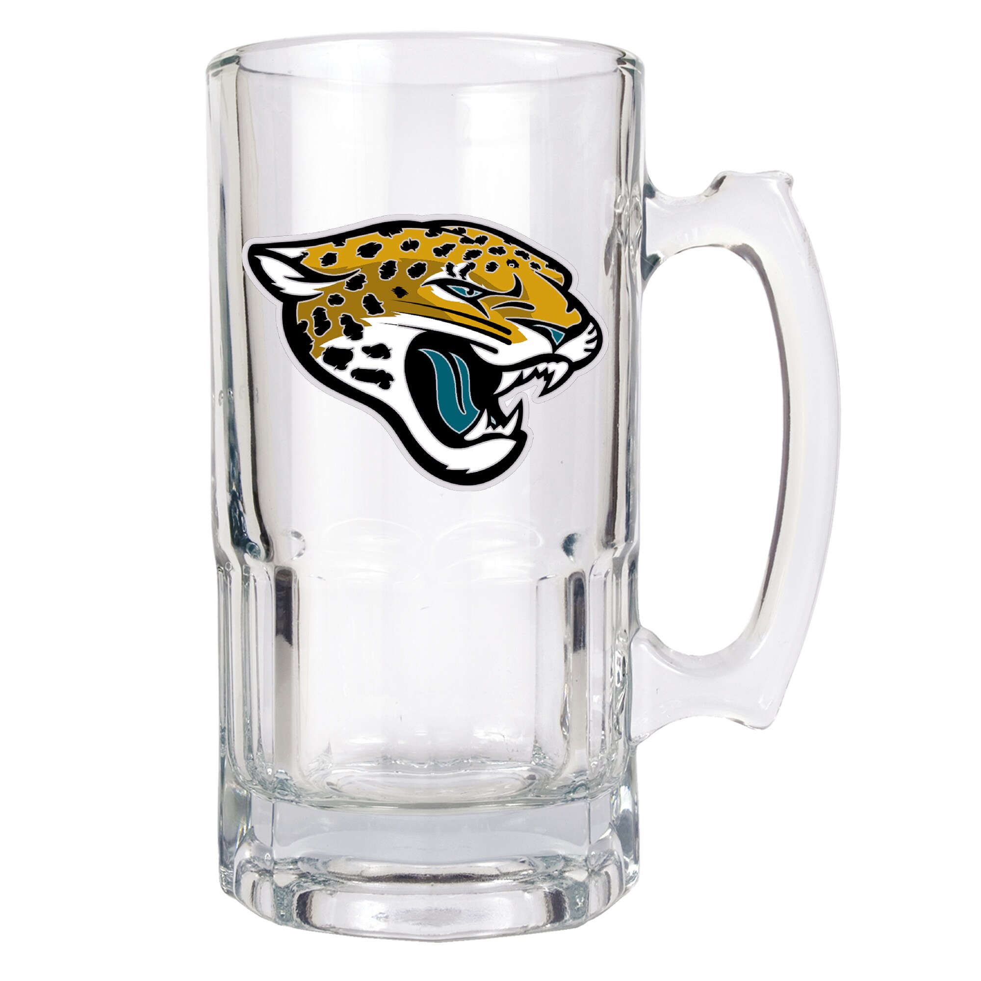 GREAT AMERICAN Jacksonville Jaguars 34-fl oz Glass Team Color Beer Mug Set  of: 1 in the Drinkware department at Lowes.com