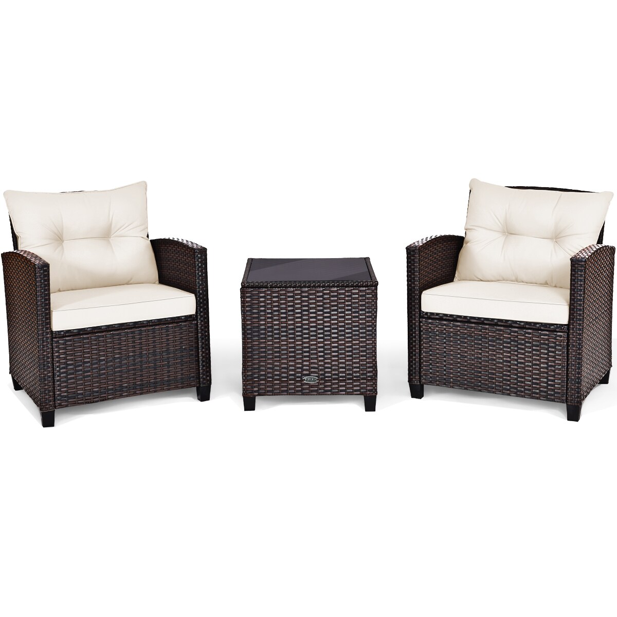 3pc wicker patio set