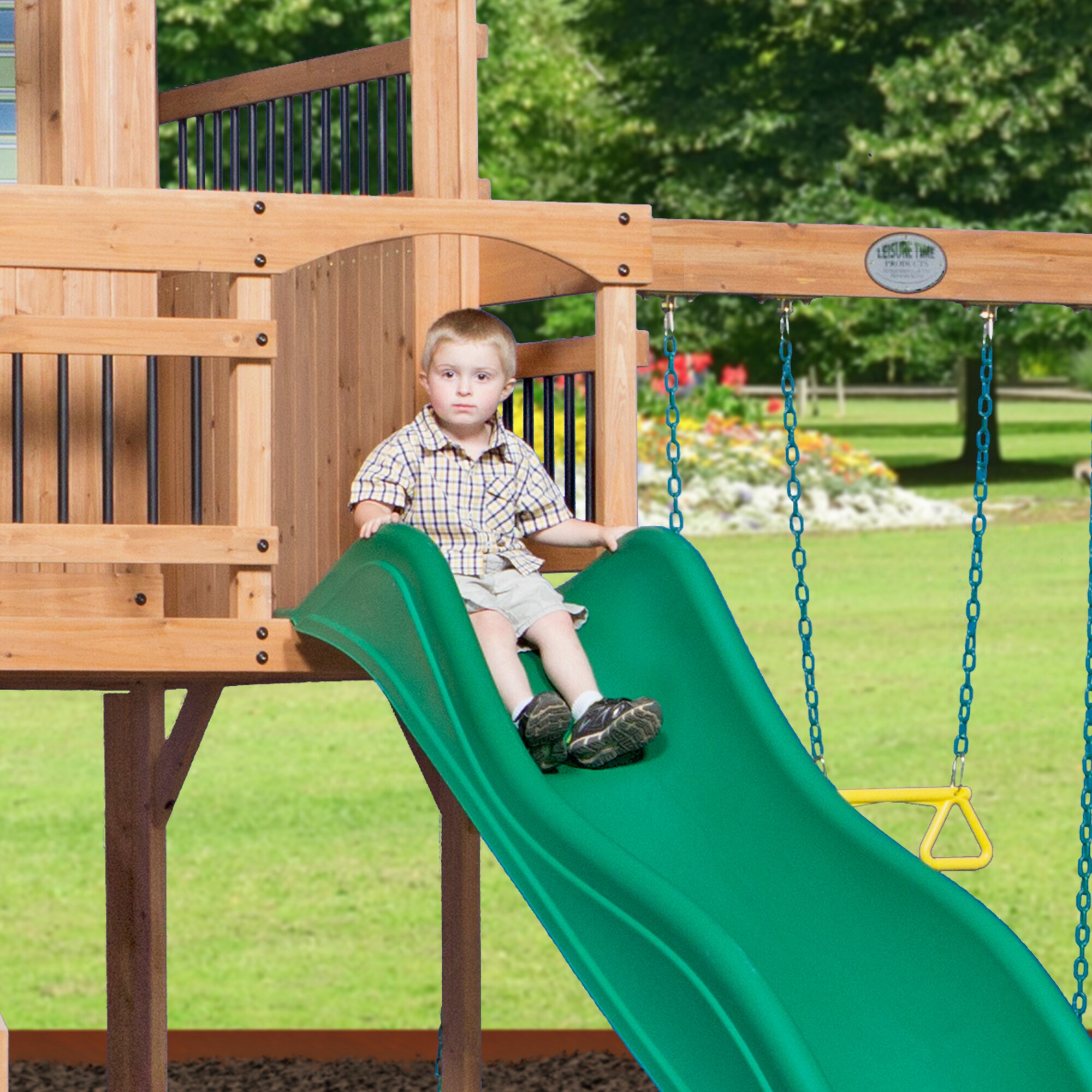 oceanview cedar swing set