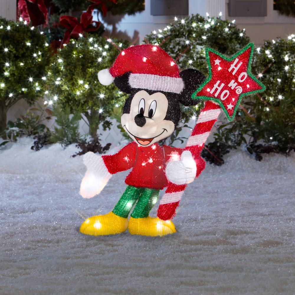 Purple Disney Mickey Mouse Mini Christmas Ornaments set of 8 size 1"x 1.5" 