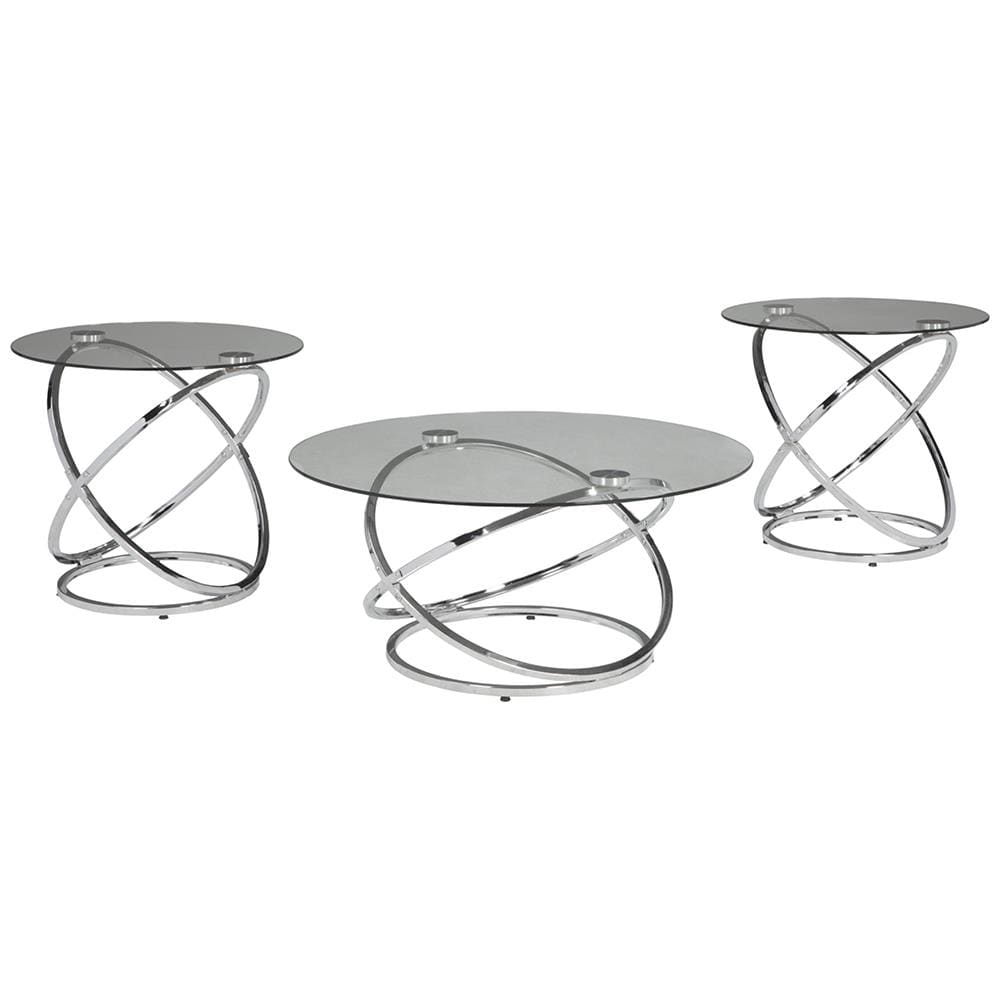 ashley glass end tables