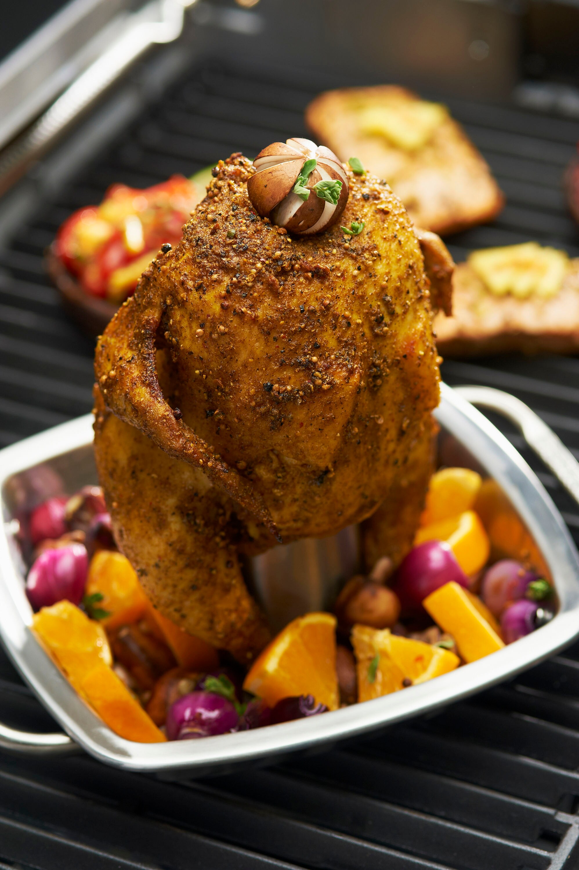 Broil King 69133 Chicken Roaster with Pan 