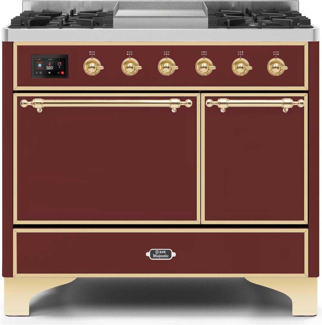 40 inch freestanding dual fuel range