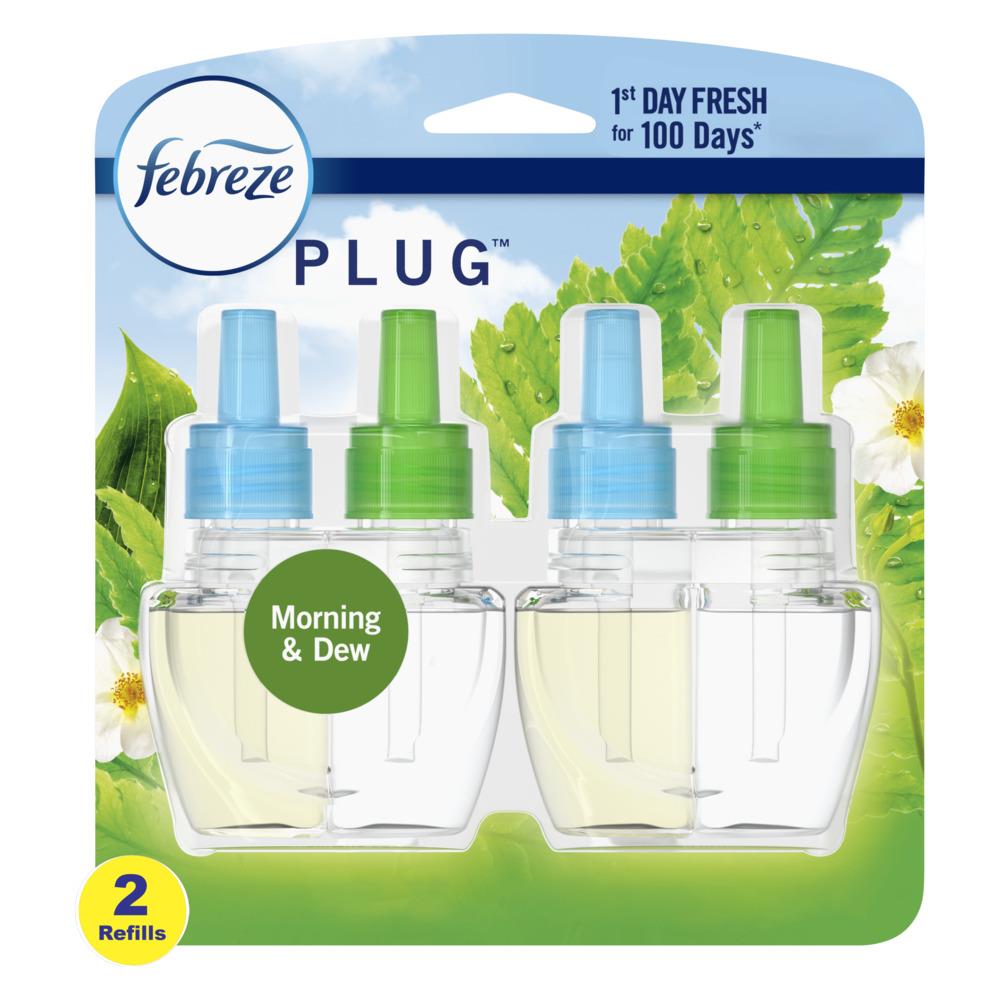 2 TWIN PACK Febreze NOTICEables MEADOWS AND RAIN Scented Oil Refills 