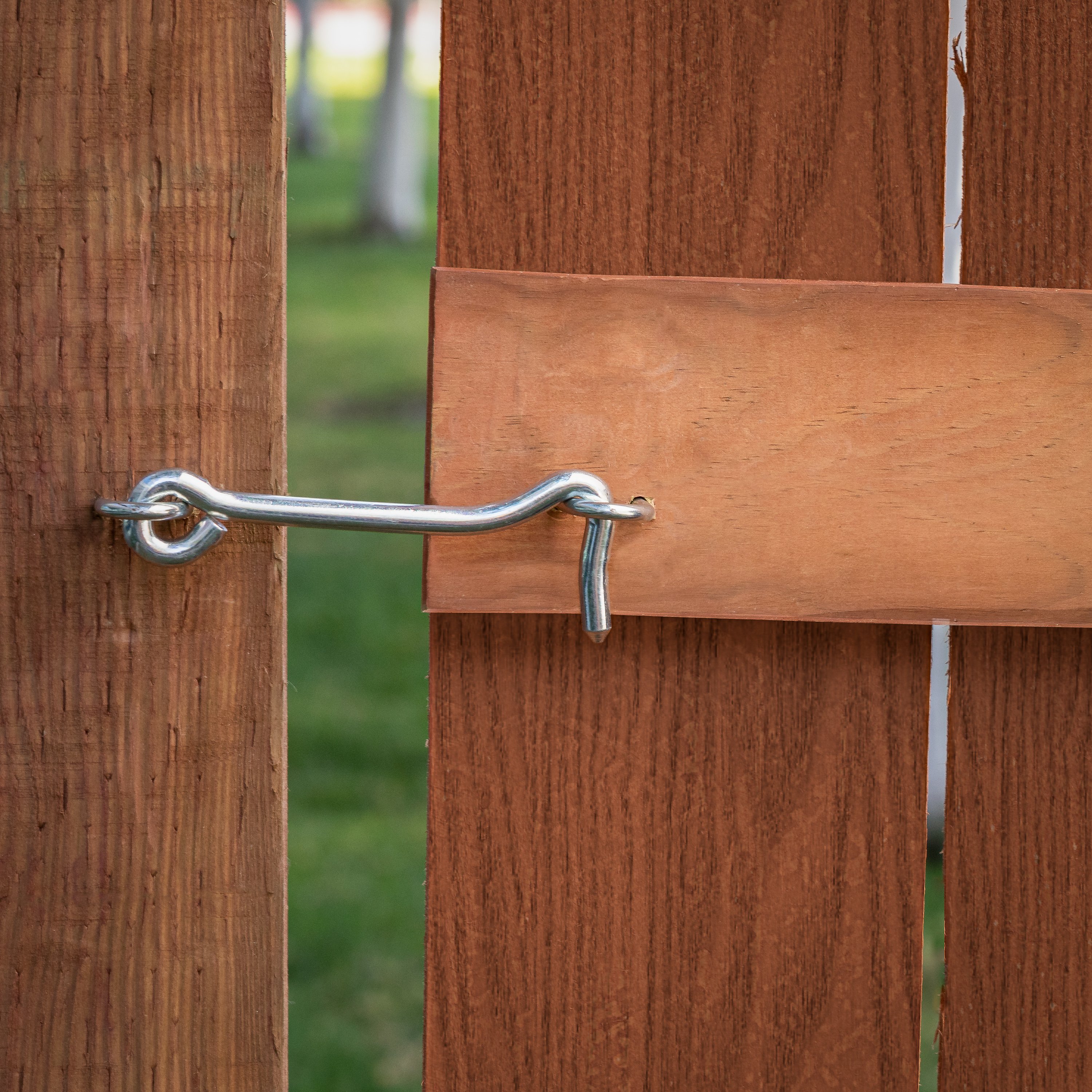 5 Pk Steel Zinc Plated 5" Heavy Gate Door Hook With Staple N122200 