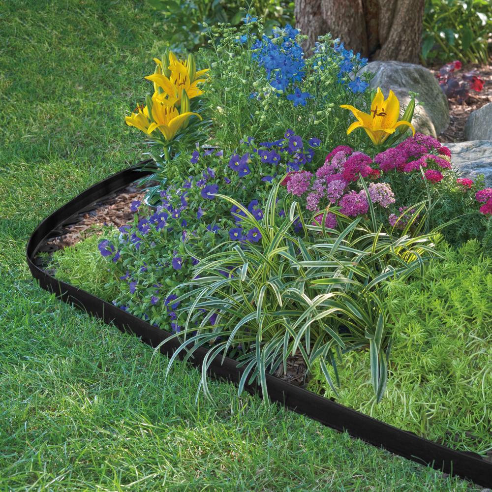 Suncast Resin Faux Stone Border Edging Lawn Landscape Garden Flower Bed Decor 