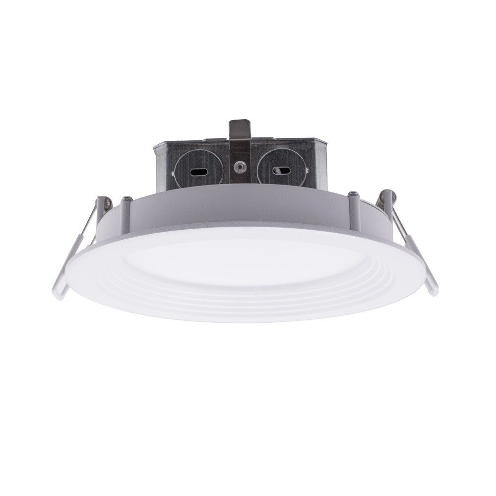 Utilitech 6-Pack Color Changing Integrated LED 4-in 60W White Recessed Downlight 