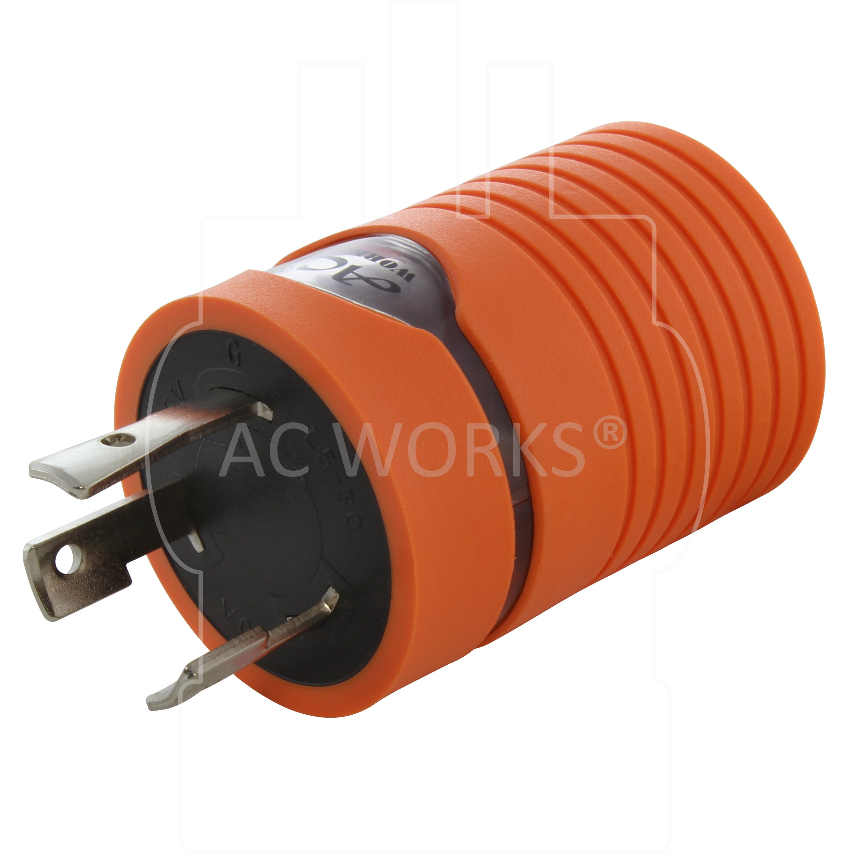 30 Amp NEMA L5-30 Male to 30 AmpNEMA L14-30 Female Adapter Cord by AC WORKS™ 