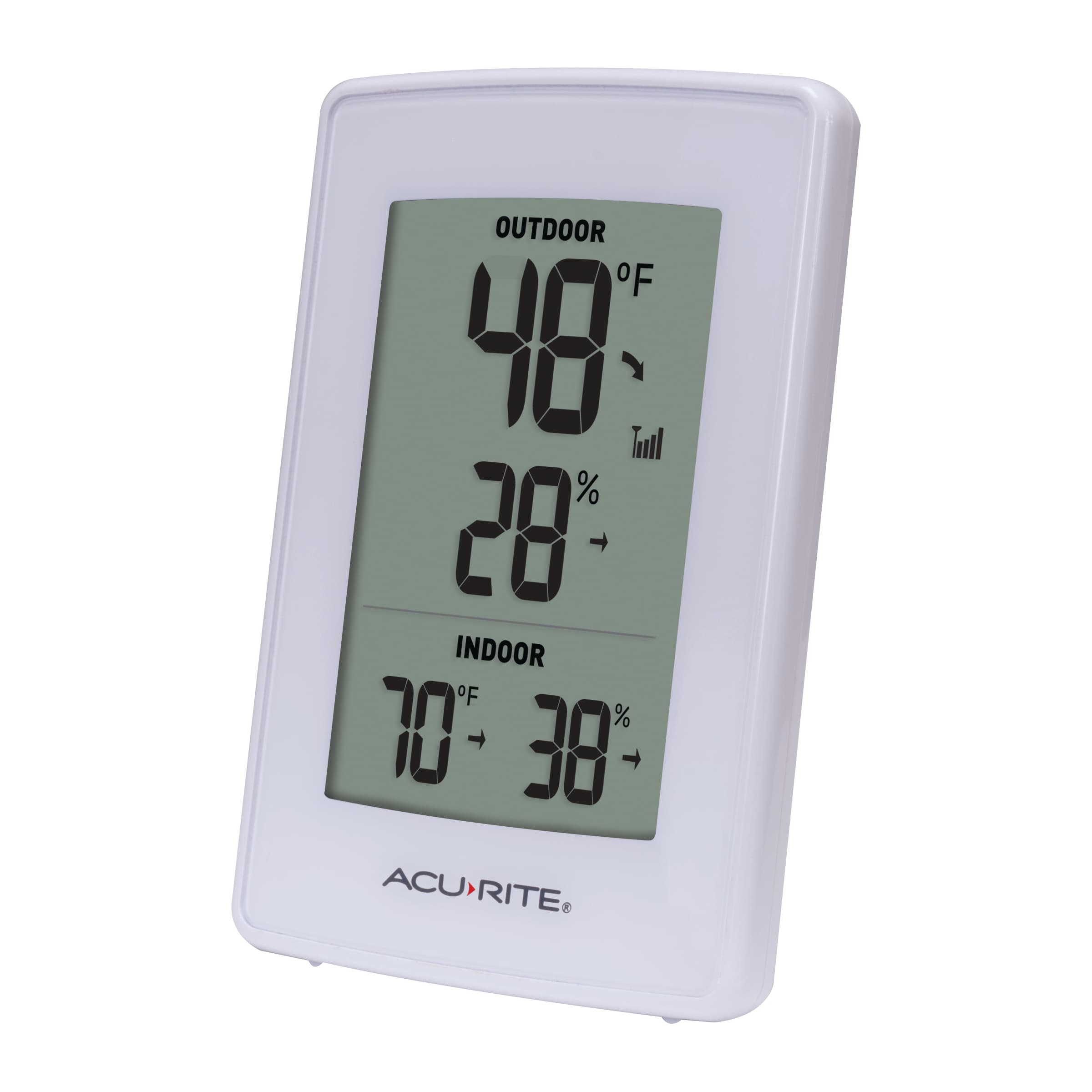 Clock Acurite Wireless Indoor Outdoor Thermometer Sensor NEW with LCD display 