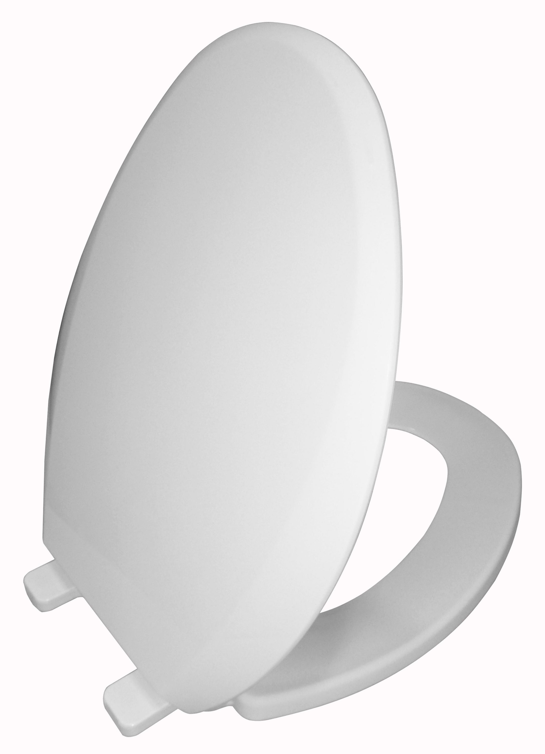Easy to install AquaSource White Elongated Slow-Close Toilet Seat #0854811 