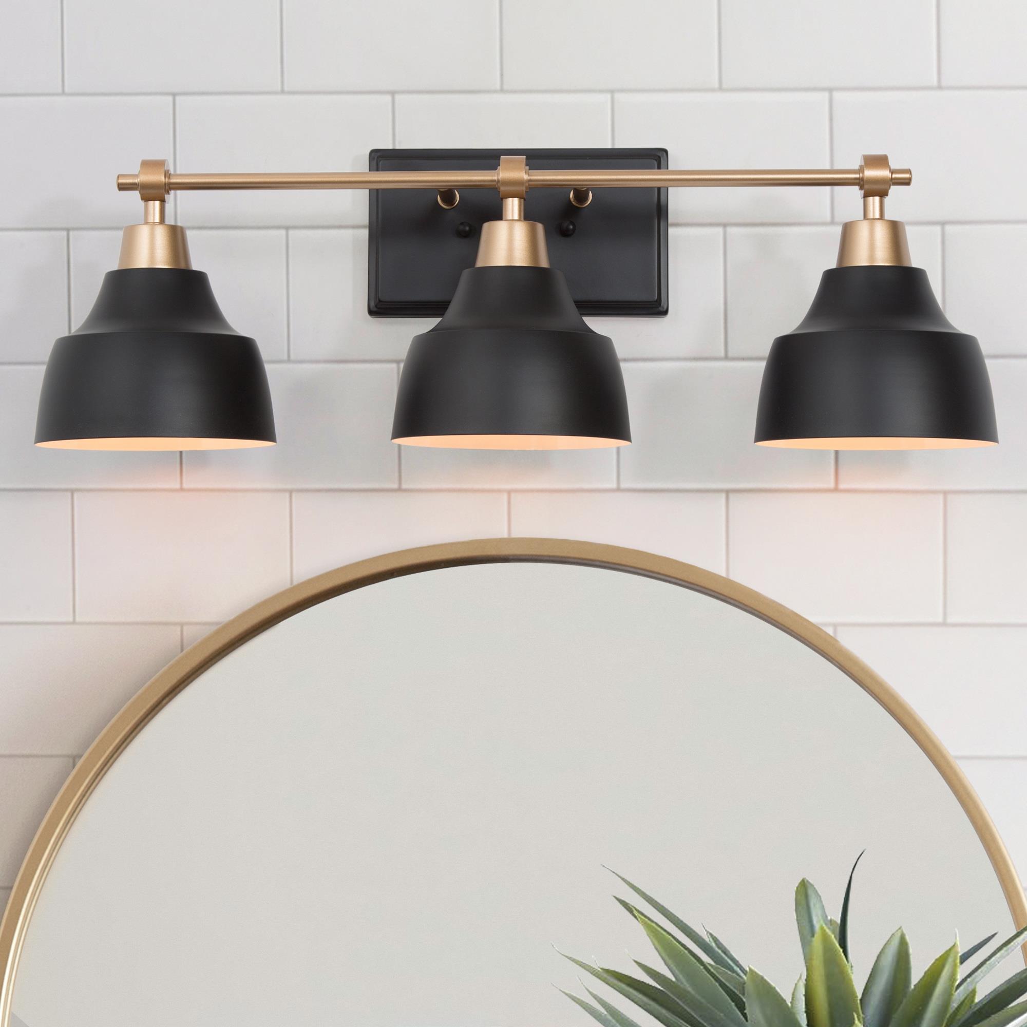 modern black vanity light fixture