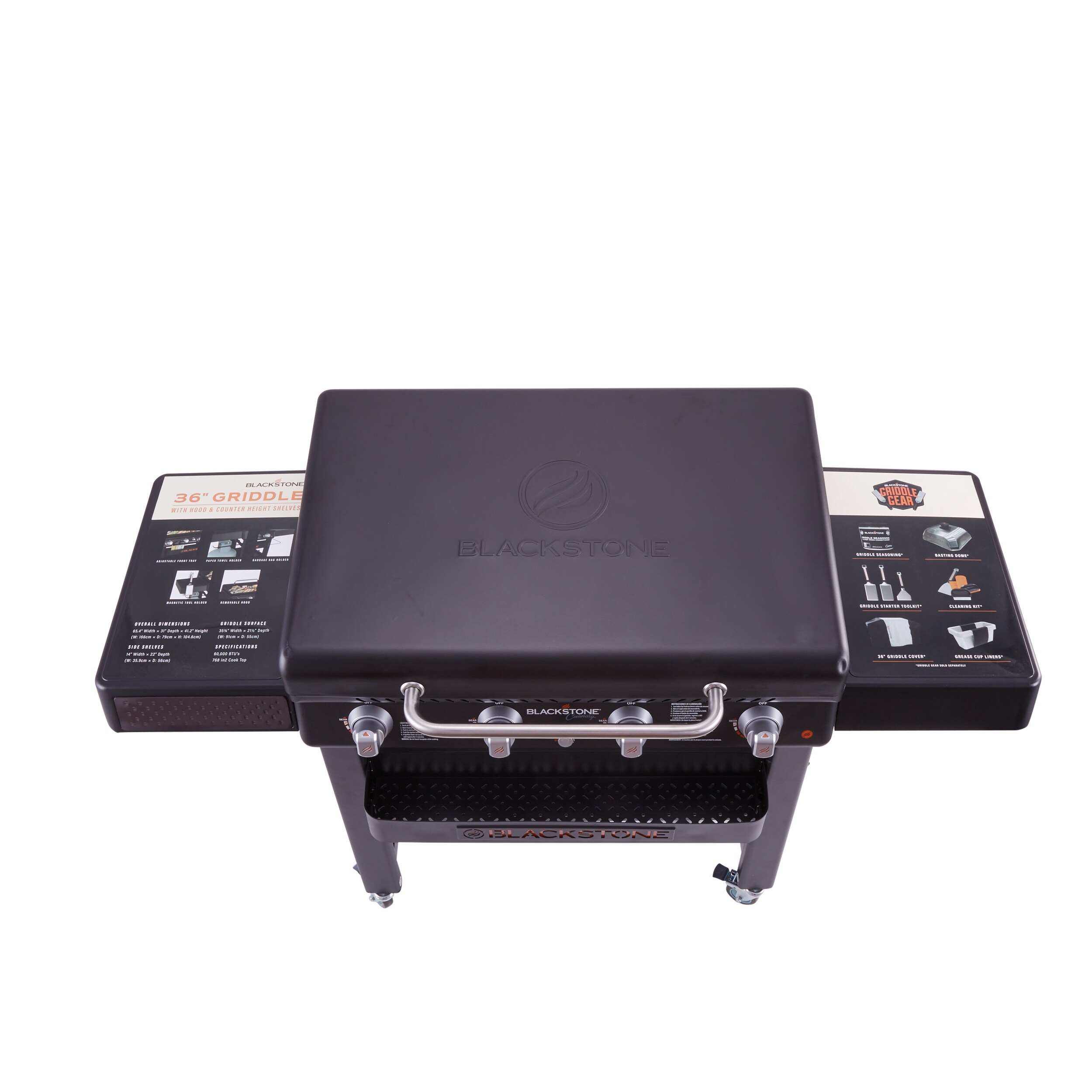 Blackstone Culinary 4Burner Liquid Propane Flat Top Grill in the Flat