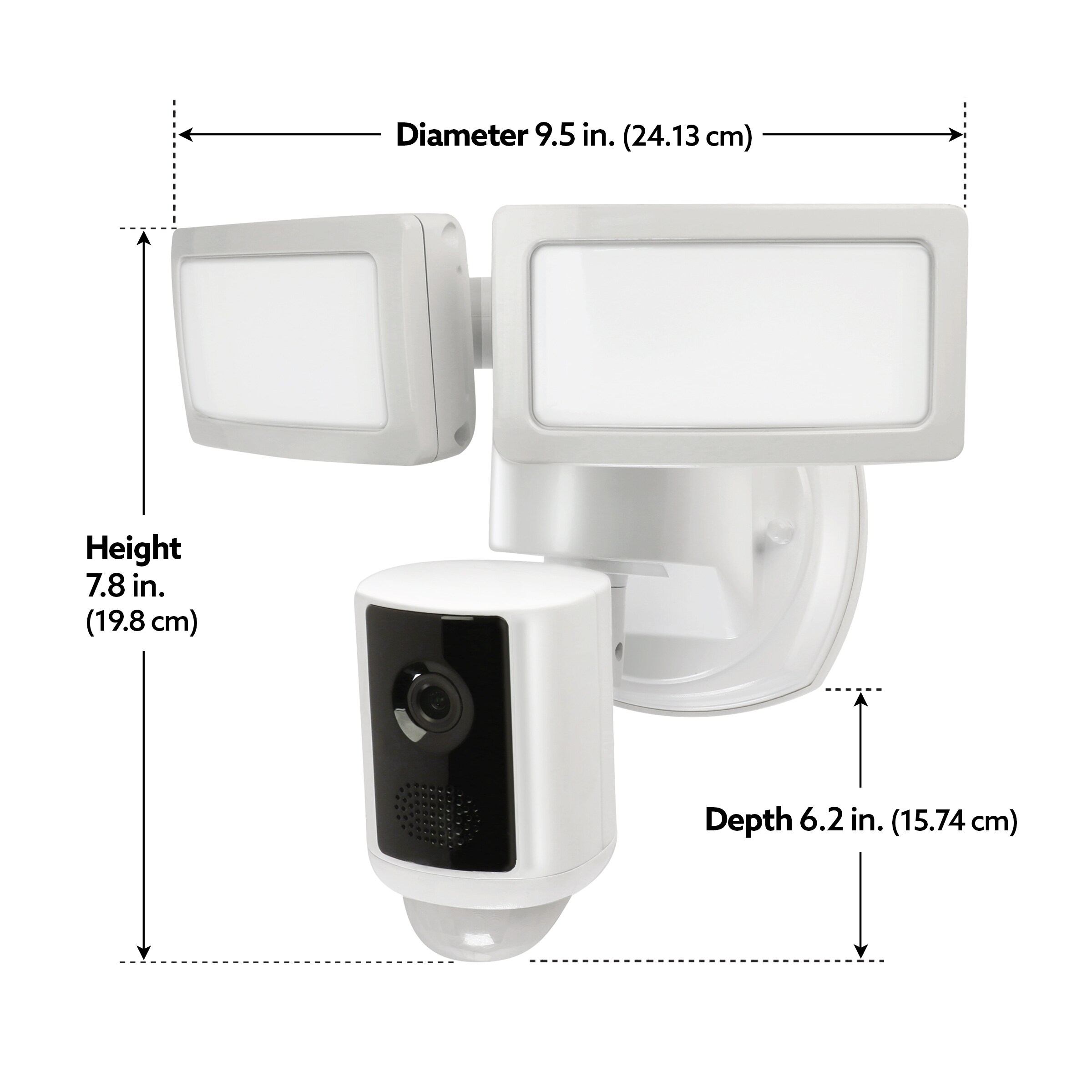 4" White Stick-On and Removable Shelf For Cloud Security Cameras and Small Spea 