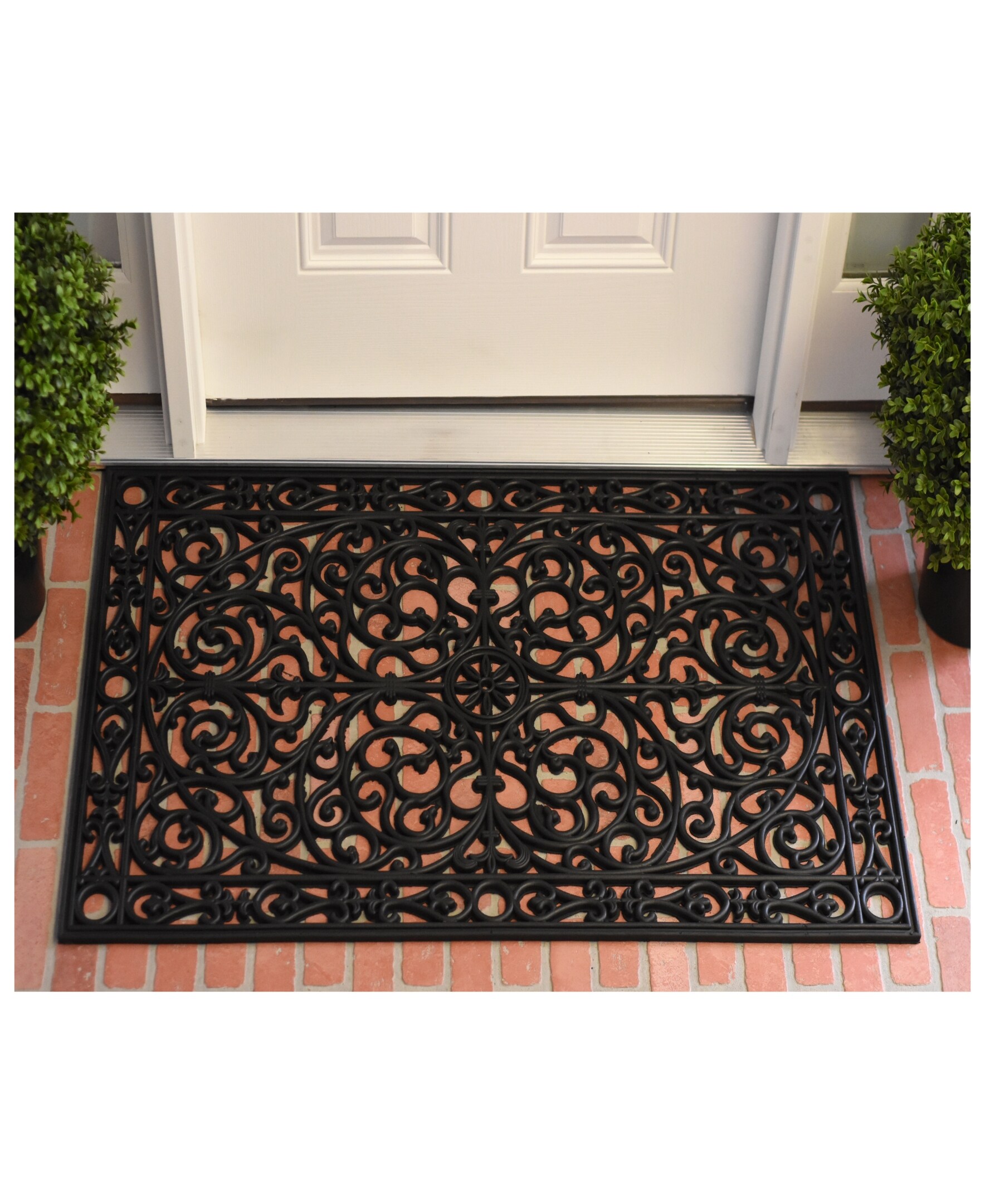 Photo 1 of Calloway Mills 900222436 Gatsby Rubber Doormat, 24" x 36" Black