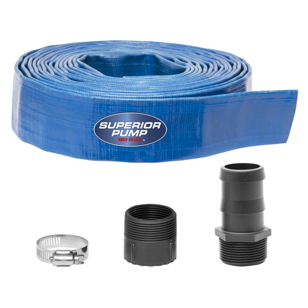 2" Green Water Suction Hose Honda Complete Kit w/25' Blue Discharge Hose 
