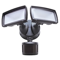 180-Degree 2138-Lumen Bronze Hardwired LED Outdoor Motion-Activated Flood Light with Timer