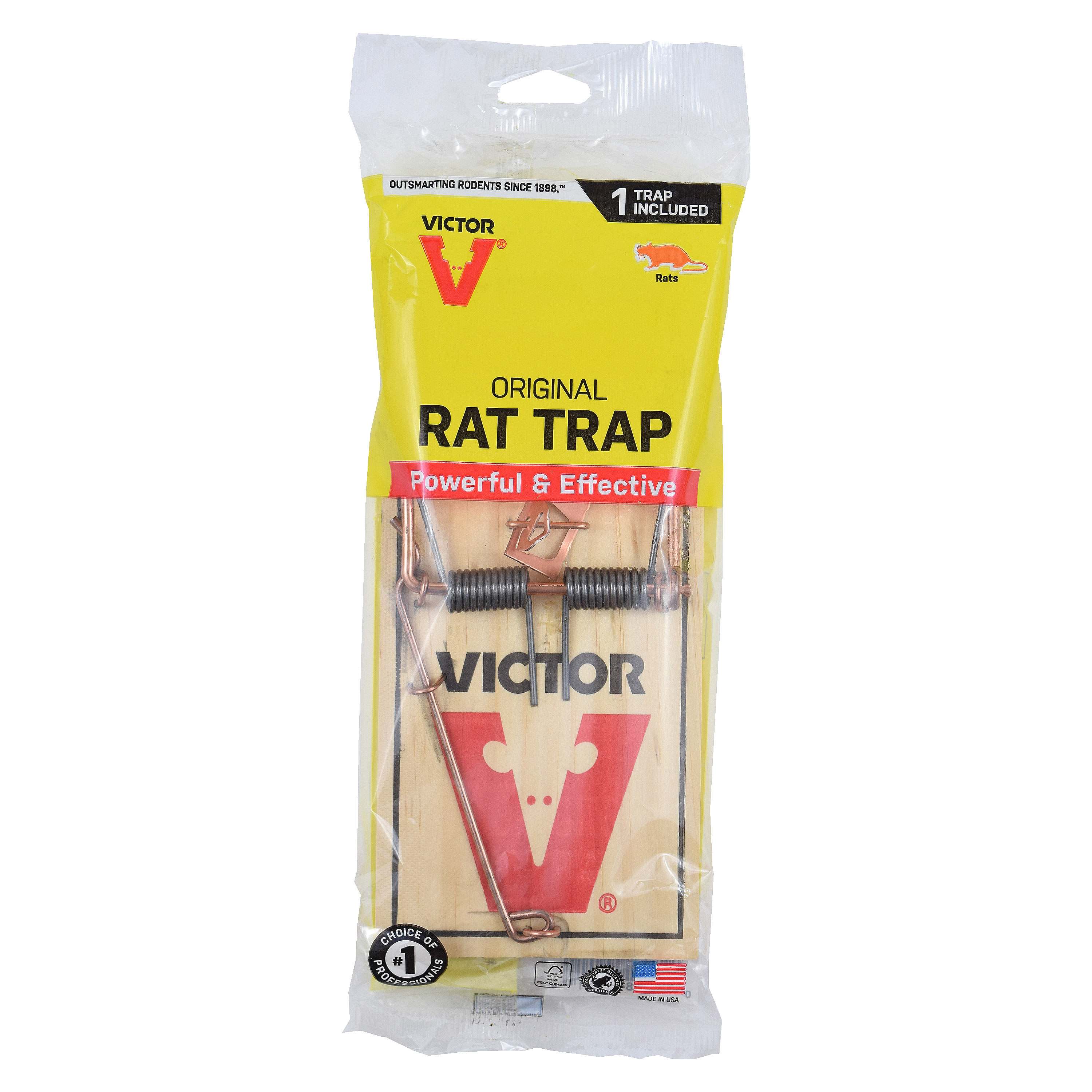 VICTOR M210 Metal Pedal Wood Snap Rat Trap for sale online 