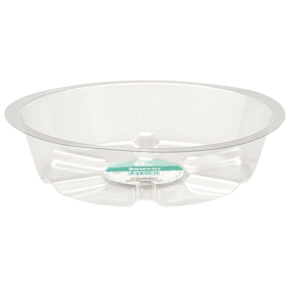 Plant Saucer Protector 8" Vinyl Plastic Clear Round Floor Tray QTY-4 MM-152 