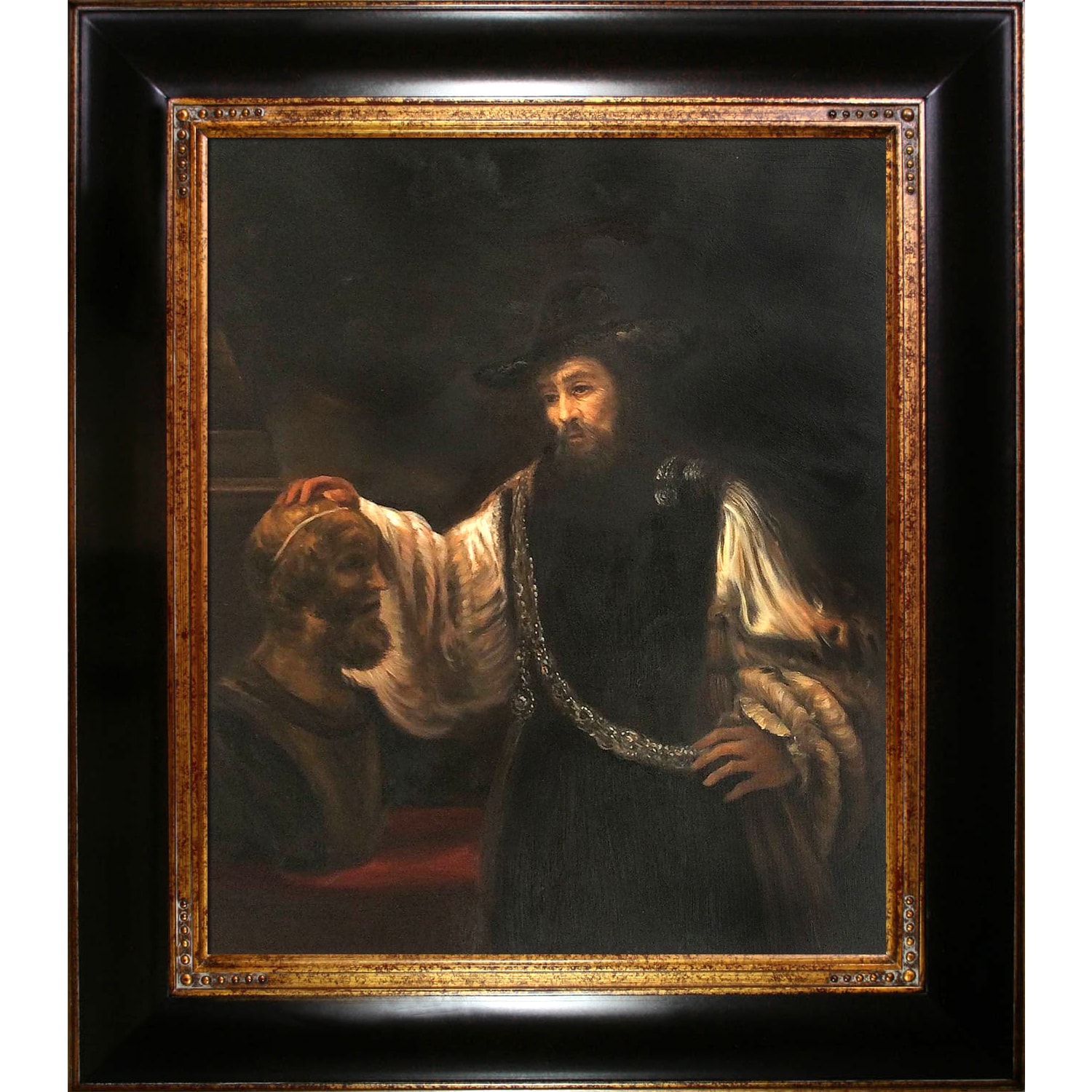 rembrandt aristotle with a bust of homer