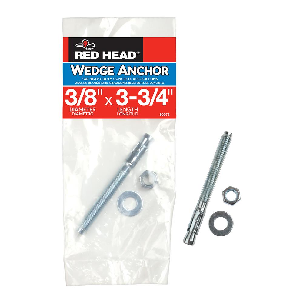 = Red Head Wedge Anchor  3/8" x 3 3/4" For Heavy Concrete 50073 NEW 