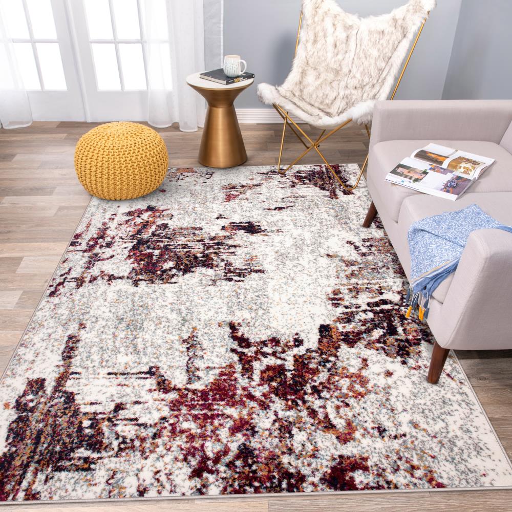 World Rug Gallery Legacy 3 x 5 Indoor Abstract Bohemian/Eclectic Area