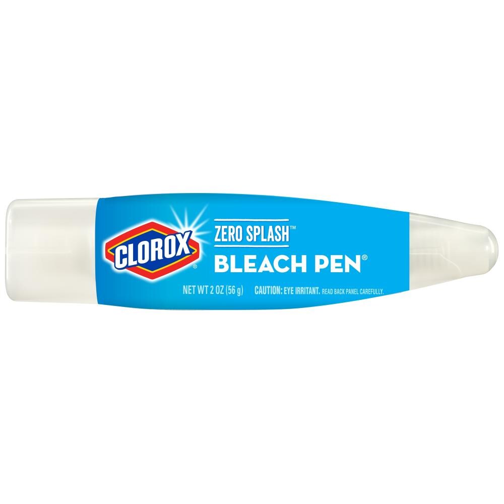 Clorox Bleach Pen 2 oz Tube Gel Stain Remover Dual-Tipped Zero Splash NEW