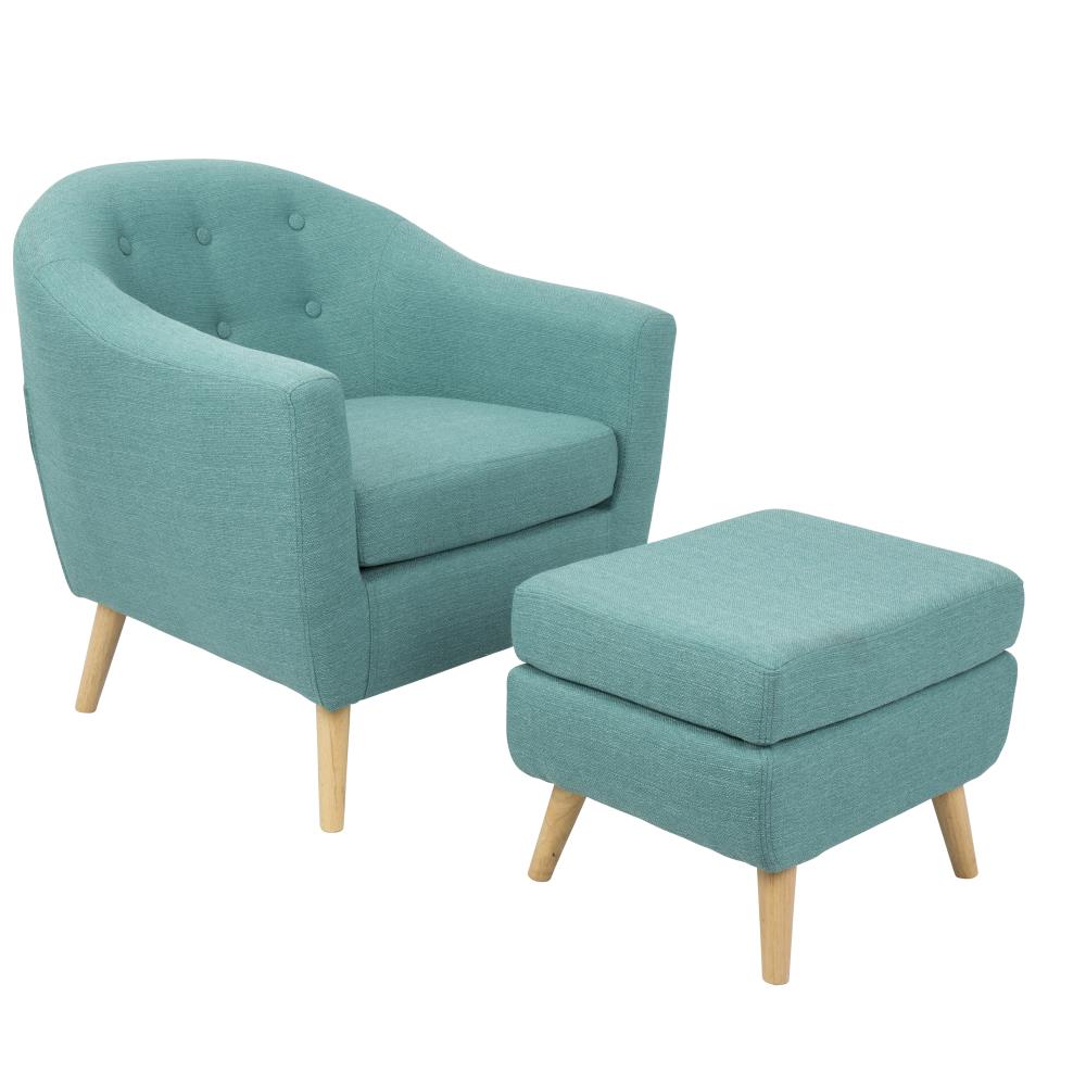 mid century modern teal chair