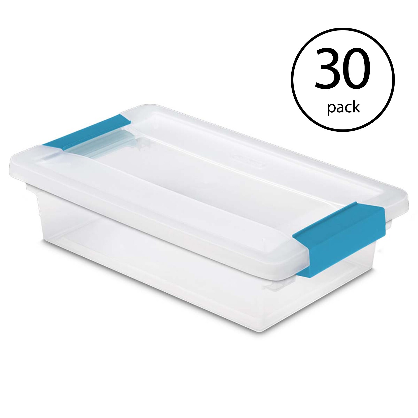 sterilite small clip box clear storage tote container with latching lid