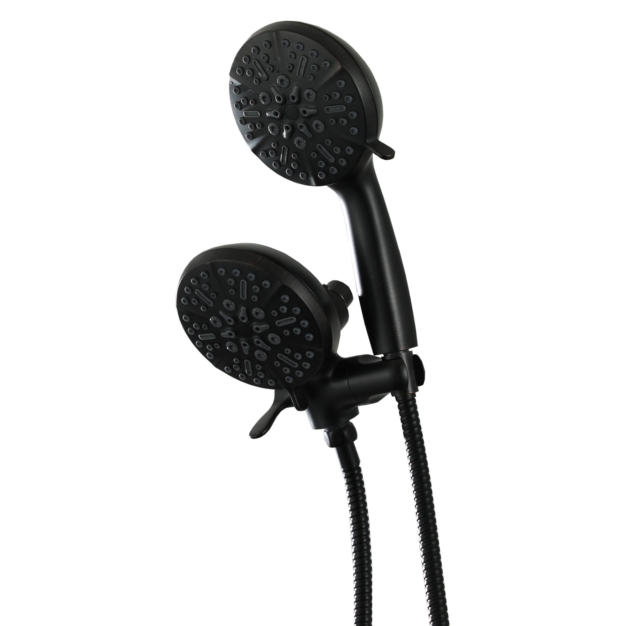 CASAINC Dual Shower Heads and Handheld Shower Head Oil Rubbed Bronze 5-Spray Rain Shower Head Dual Shower Head 2.5-GPM (9.5-LPM) in the Shower Heads department at Lowes.com