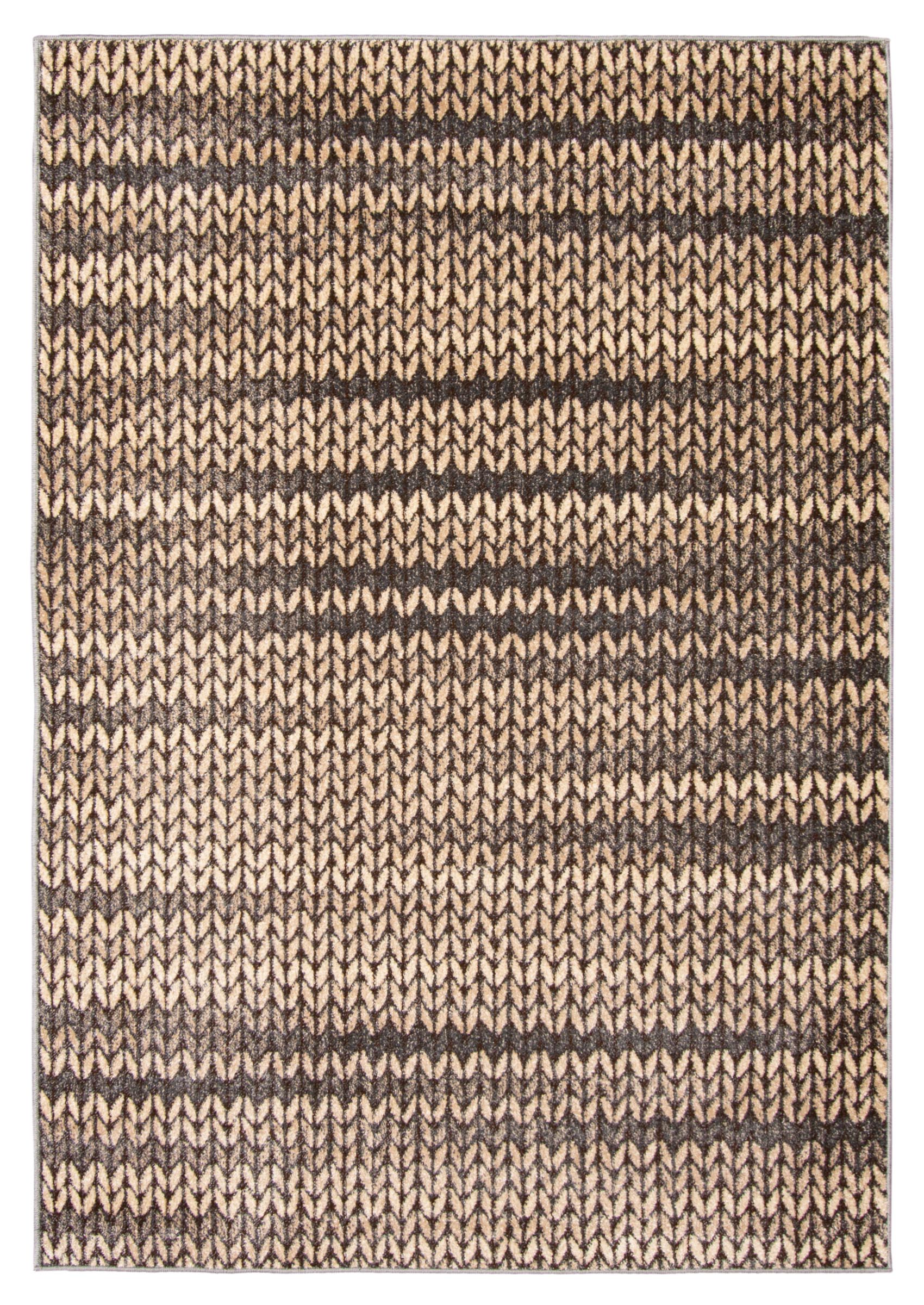 Plush & Soft 353384 ECARPETGALLERY Modern Abstract Area Rug 6'7 x 9'10 Tan Carpet 