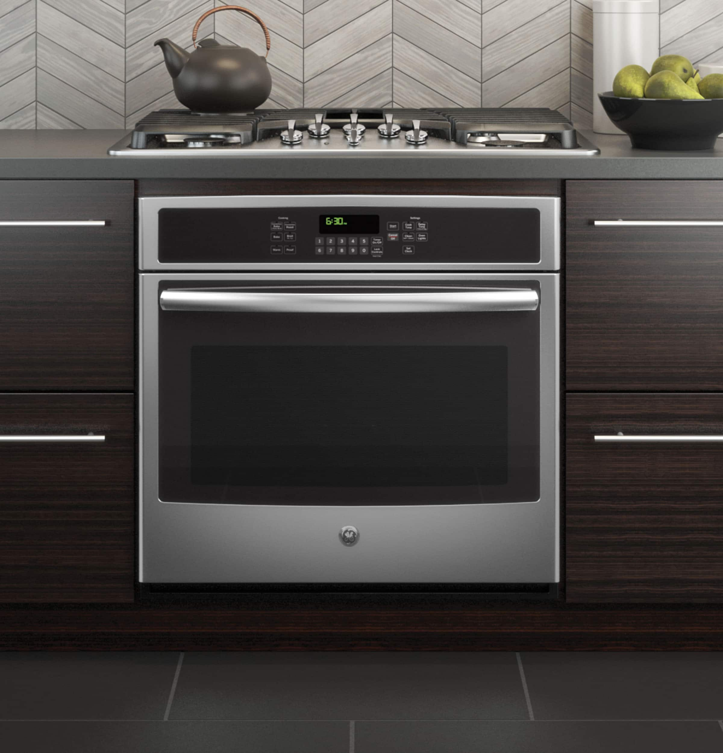 GE Selfcleaning True Convection Single Electric Wall Oven (Stainless