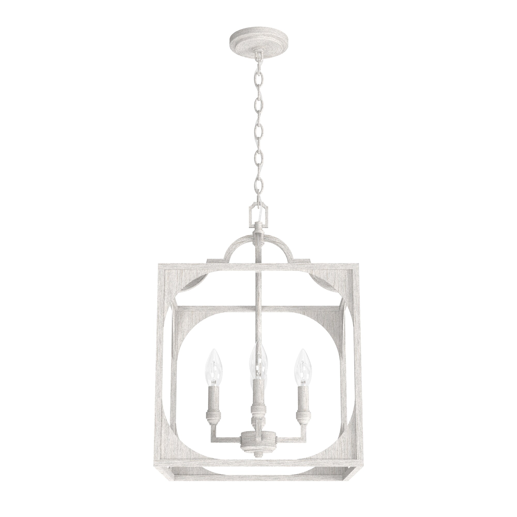 4 sided glass pendant light