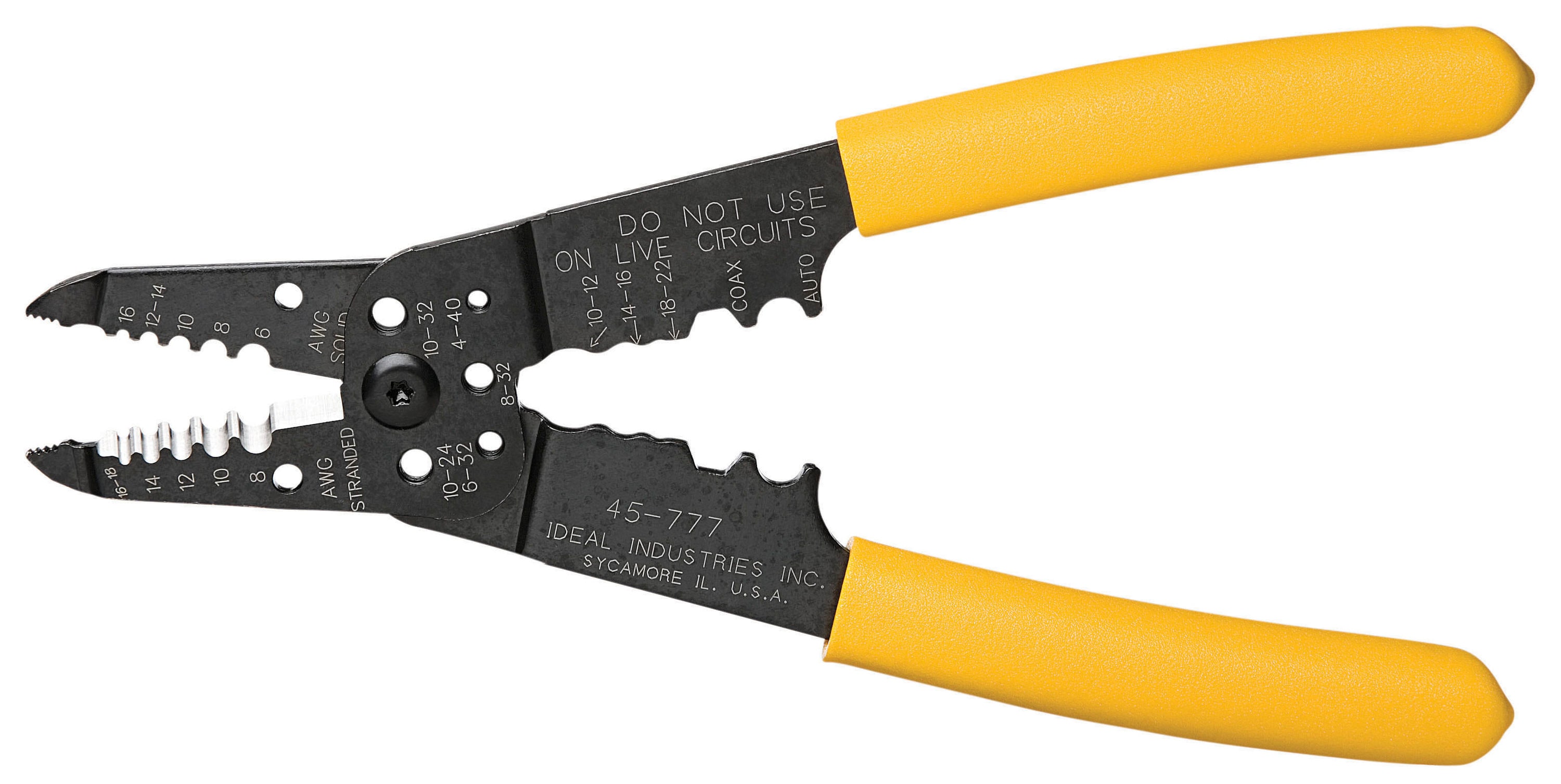 6 In IDEAL 45-418 Wire Stripper,16 to 8 AWG 
