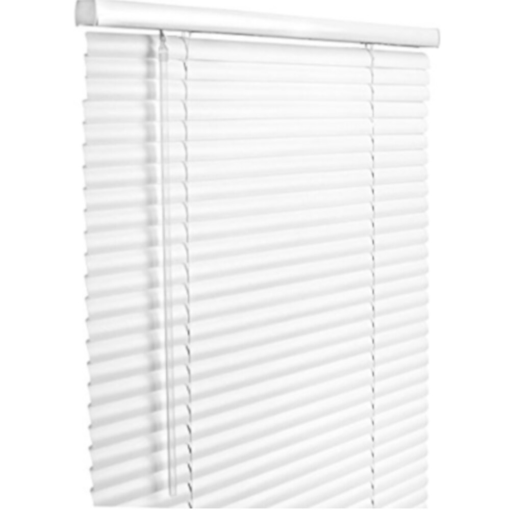59x48 in White Aluminum Mini Blind Cordless Room Darkening Privacy Window Shade 