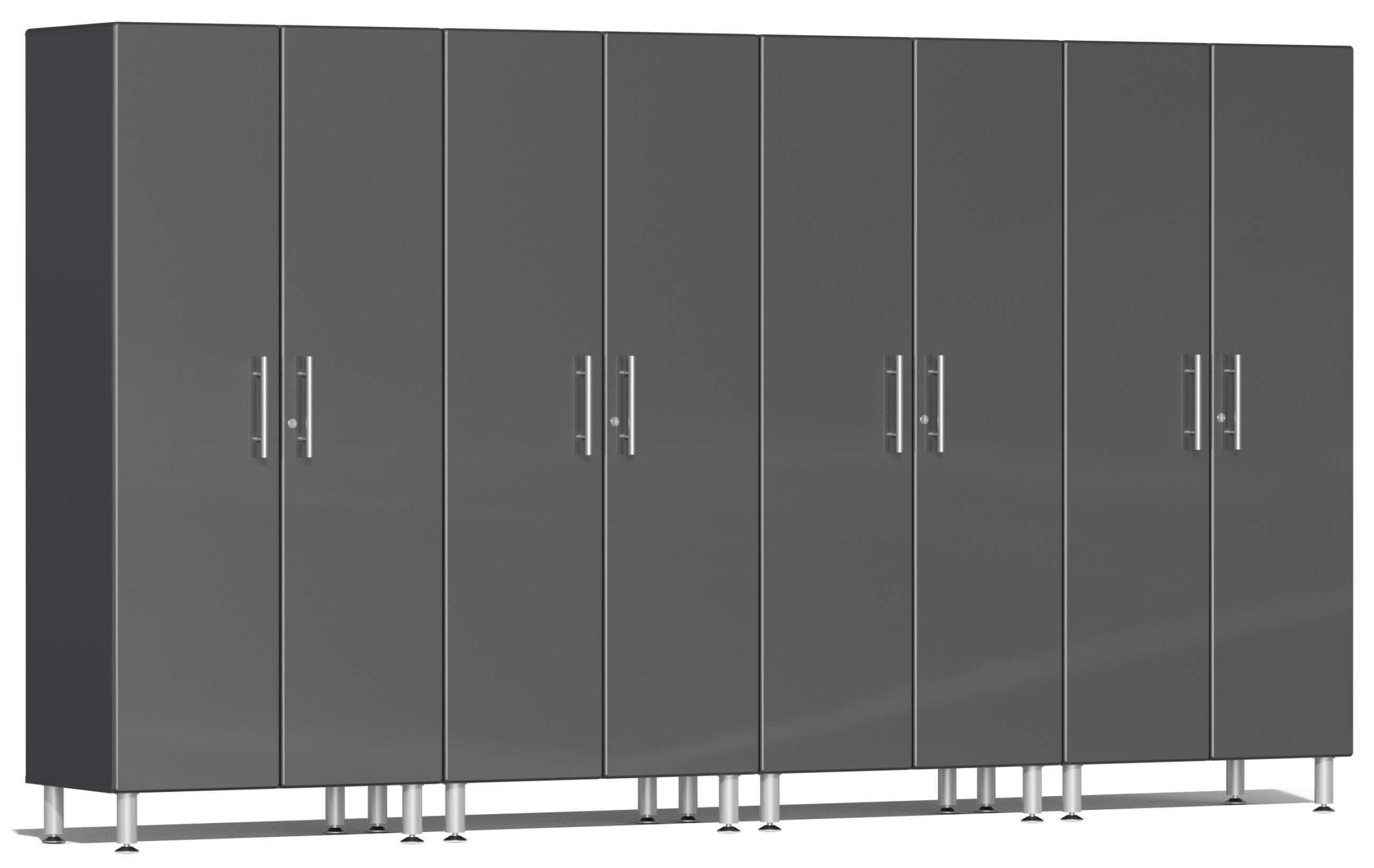 2/4 Door Metal Storage Office Cabinet Cupboard Wardrobe Shelves Locker Steel HOT 